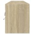 Mueble de TV de pared con LED roble Sonoma 180x31x38