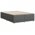 Estructura de cama sin colchón tela gris oscuro 140x200