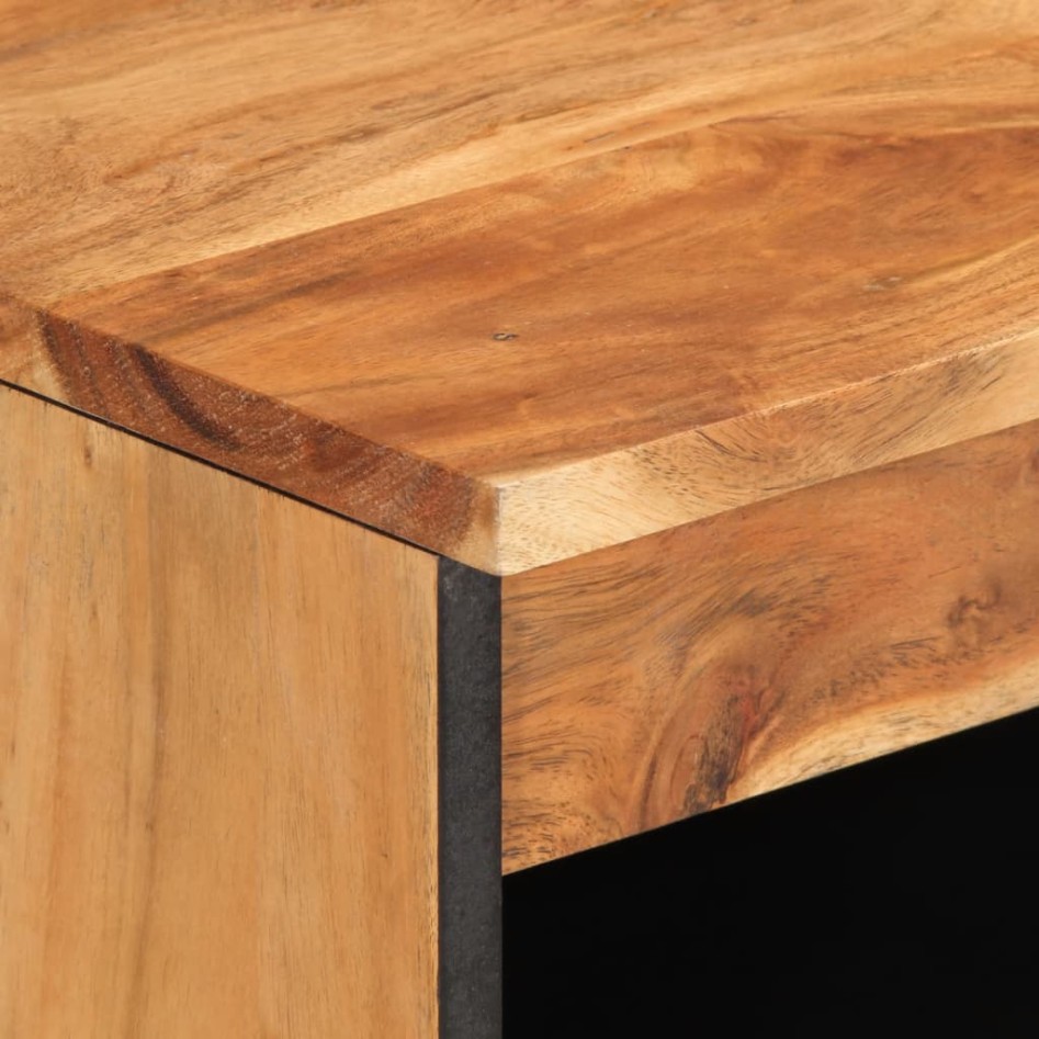 Aparador de madera maciza acacia 60x34x75