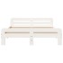 Estructura de cama sin colchón madera maciza de pino 160x200