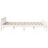 Estructura de cama sin colchón madera maciza de pino 160x200