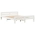 Estructura de cama sin colchón madera de pino blanca 140x200
