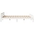 Estructura de cama sin colchón madera de pino blanca 140x200