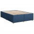 Cama sin colchón tela azul 140x190