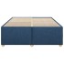 Cama sin colchón tela azul 140x190