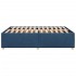 Cama sin colchón tela azul 160x200