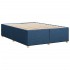 Cama sin colchón tela azul 160x200