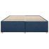 Cama sin colchón tela azul 200x200