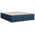 Cama sin colchón tela azul 200x200