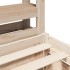 Estructura de cama sin colchón madera maciza de pino 100x200