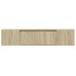 Mueble de TV de pared con luz LED roble Sonoma 180x31x39,5