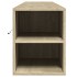 Mueble de TV de pared con luz LED roble Sonoma 180x31x39,5