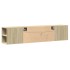Mueble de TV de pared con luz LED roble Sonoma 180x31x39,5