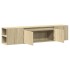 Mueble de TV de pared con luz LED roble Sonoma 180x31x39,5