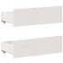 Cama con cabecero sin colchón madera maciza blanca 150x200