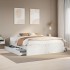 Cama con cajones sin colchón madera maciza blanca 180x200