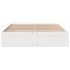 Cama con cajones sin colchón madera maciza blanca 180x200