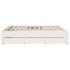 Cama con cajones sin colchón madera maciza blanca 180x200
