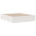 Cama con cajones sin colchón madera maciza blanca 180x200