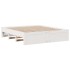 Cama con cajones sin colchón madera maciza blanca 180x200