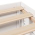 Cama con cajones sin colchón madera maciza blanca 180x200