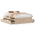 Cama con cajones sin colchón madera maciza de pino 140x200