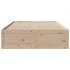 Cama con cajones sin colchón madera maciza de pino 140x200