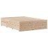 Cama con cajones sin colchón madera maciza de pino 140x200