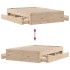 Cama con cajones sin colchón madera maciza de pino 140x200
