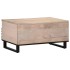 Mesa de centro de madera maciza de mango 80x55x40