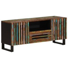 Mueble de TV madera maciza de acacia 100x34x46