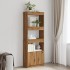 Aparador alto madera de ingeniería roble artesanal 63x33x180