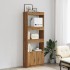 Aparador alto madera de ingeniería roble artesanal 63x33x180