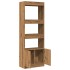 Aparador alto madera de ingeniería roble artesanal 63x33x180