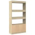 Aparador alto madera de ingeniería roble Sonoma 92x33x180