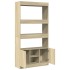 Aparador alto madera de ingeniería roble Sonoma 92x33x180
