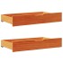 Estructura de cama sin colchón madera de pino marrón 90x200