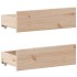 Cama sin colchón con cabecero madera maciza de pino 180x200