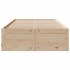 Cama sin colchón con cajones madera maciza de pino 135x190