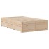 Cama sin colchón con cajones madera maciza de pino 135x190