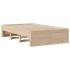 Cama sin colchón con cajones madera maciza de pino 135x190