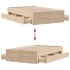 Cama sin colchón con cajones madera maciza de pino 135x190