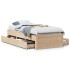 Cama sin colchón con cajones madera maciza de pino 90x190