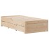 Cama sin colchón con cajones madera maciza de pino 90x190