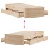 Cama sin colchón con cajones madera maciza de pino 90x190