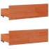 Cama sin colchón con cajones madera de pino marrón 90x190