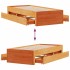 Cama sin colchón con cajones madera de pino marrón 90x190
