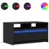 Mesa de centro con luces LED madera de ingeniería