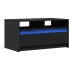 Mesa de centro con luces LED madera de ingeniería