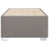 Estructura de cama sin colchón tela gris taupe 80x200